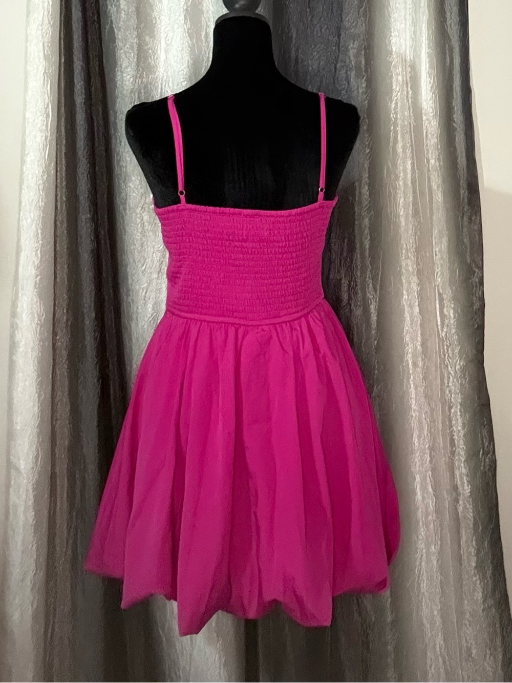 Band of the Free Hot Pink Smocked Bodice Dress NWOT - Picture 2 of 3